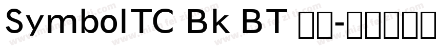 SymbolTC Bk BT 粗体字体转换